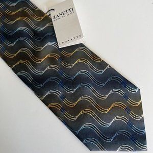 ZANETTI 100% Italian Silk Tie NWT
